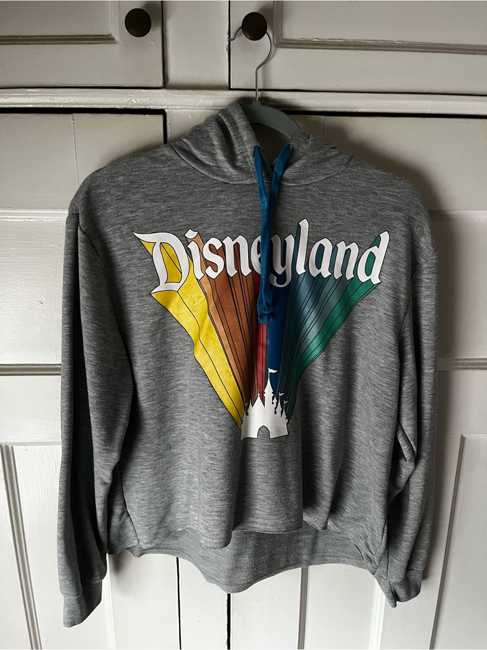 Disney Gray Hooded Sweatshirt - Women’s Size M